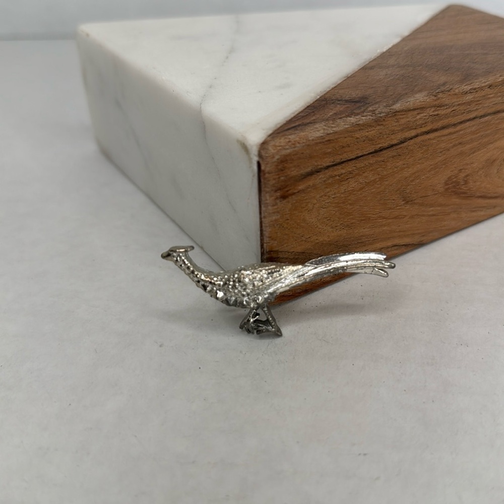 Vintage Silver pheasant Brooch lot B40